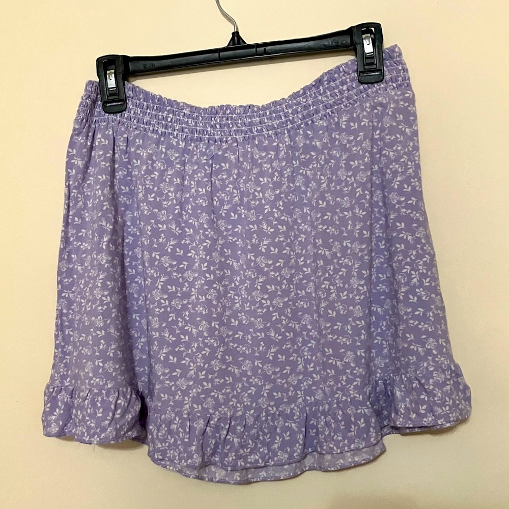 Light purple floral skirt - Picture 2 of 4